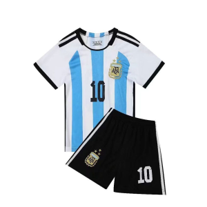 Fotballdrakter Argentina Messi 10 Barn Hjemmedrakt 2022-2023